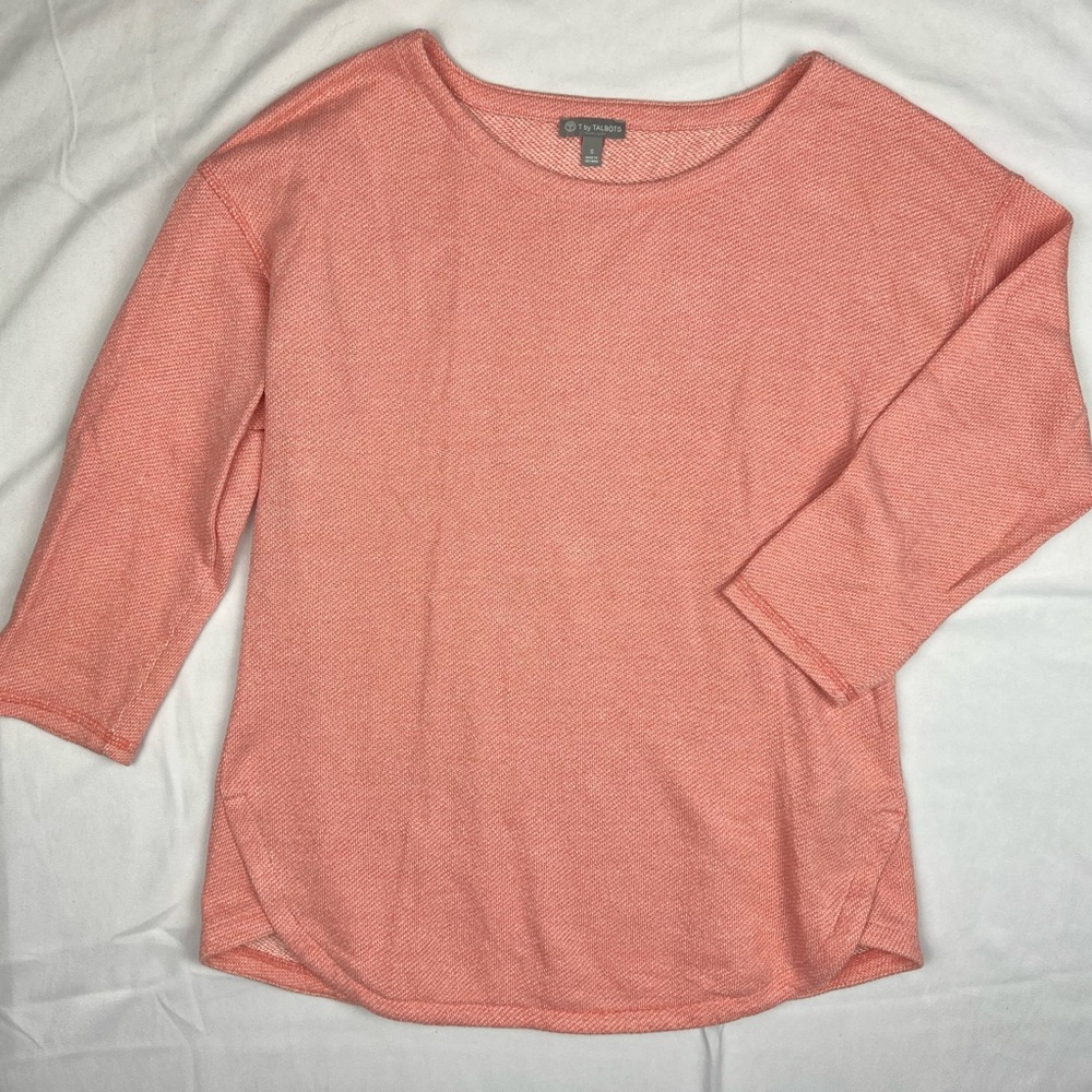 T By Talbots Curved Hem Top - Small